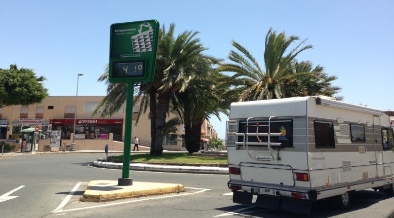 San Fernando de Maspalomas registra temperaturas de 41 grados