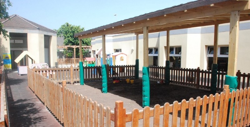 Instalan climatizadores y una zona de sombra en las Escuelas Infantiles 
