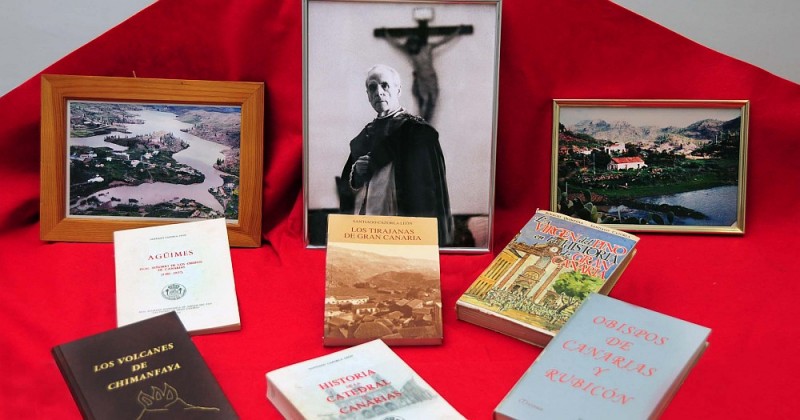 Pancho Guerra y el Prelado Santiago Cazorla Hijos Predilectos de San Bartolom� de Tirajana