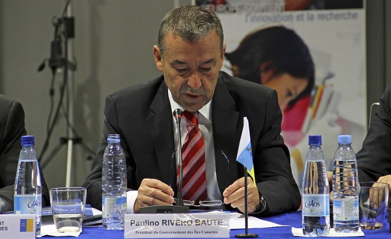 Rivero se queja a la Comisi�n Europea del reparto de fondos realizado por Gobierno de Espa�a