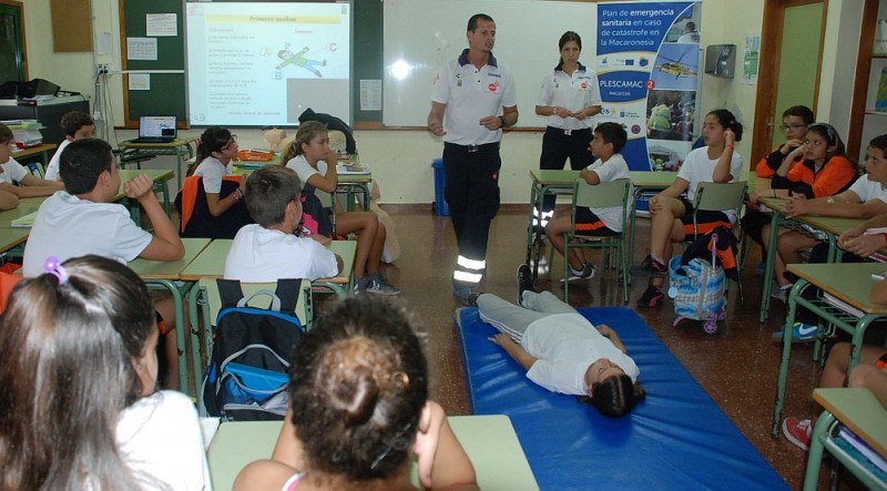 El SUC inicia, en Gran Canaria, la formaci�n a 74 ni�os de Primaria en Primeros Auxilios  