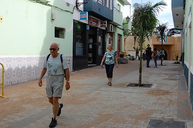 Las obras de la calle Luj�n P�rez a punto de finalizar