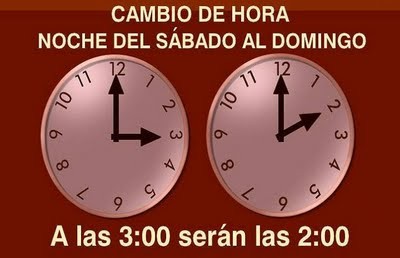 Este Domingo cambiamos la hora