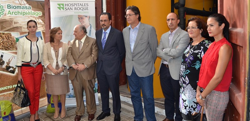 El Hospital San Roque Maspalomas presenta la primera planta t�rmica de Biomasa