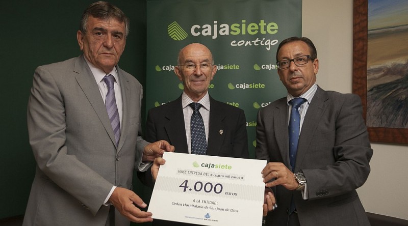 Cajasiete duplica la aportaci�n a San Juan de Dios