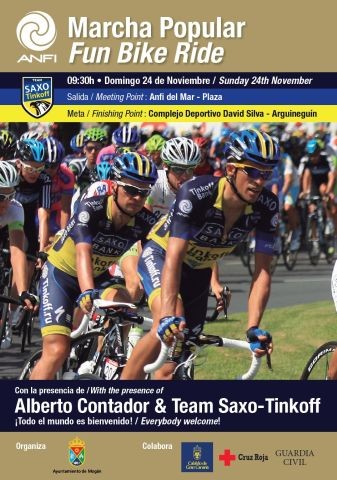 Alberto Contador encabeza la Marcha Popular en Bici de Mog�n