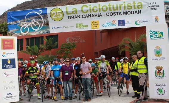 La Cicloturista Gran Canaria � Costa Mog�n se pone en marcha