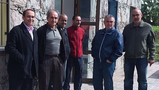  Antonio Hern�ndez Lobo visita en La Aldea las obras del Centro Municipal de Tasarte