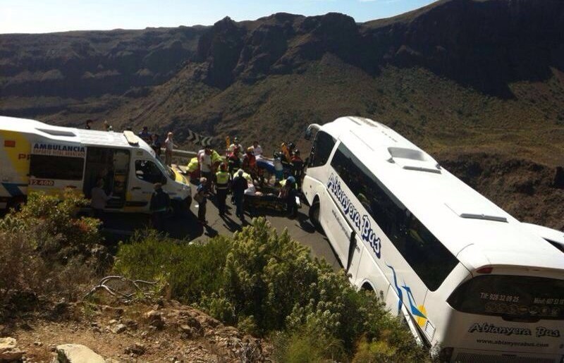 Dos turistas permanecen en estado grave en el accidente de la GC-60