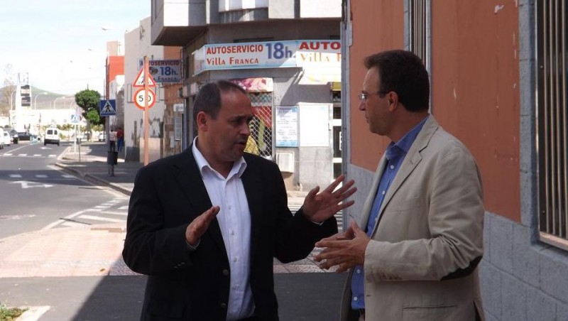 El Cabildo realiza la ampliaci�n de aceras de la Avenida de Canarias en Santa Luc�a