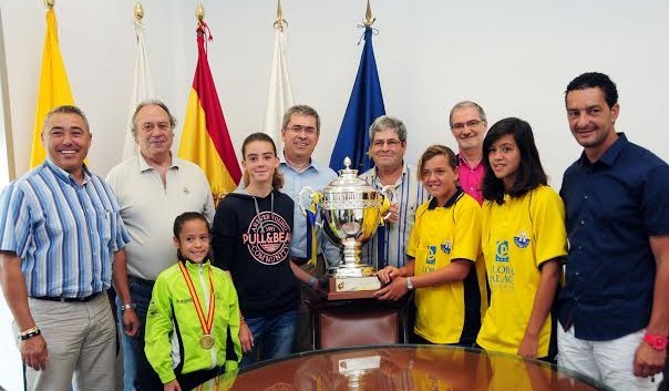Recepci�n oficial en Maspalomas a j�venes campeonas deportistas locales 