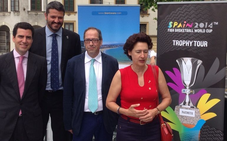 Gran Canaria se promociona como sede de la Copa del Mundo de Baloncesto en Eslovenia