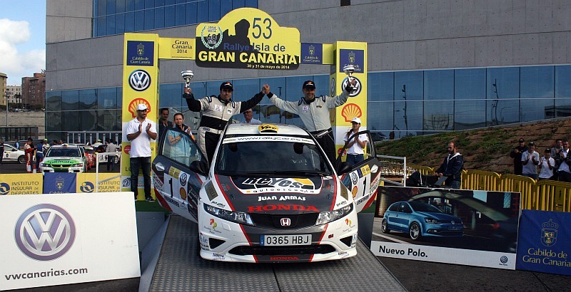 Marrero-Alonso se imponen en el 53er rallye isla de gran canaria