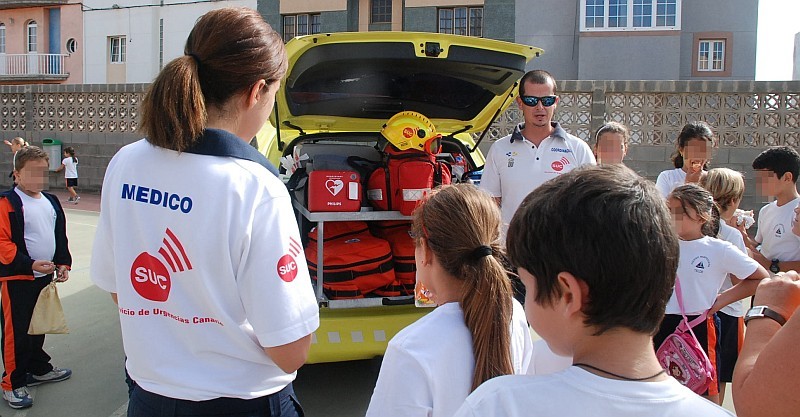 3.000 escolares canarios recibieron formaci�n del SUC en primeros auxilios sanitarios