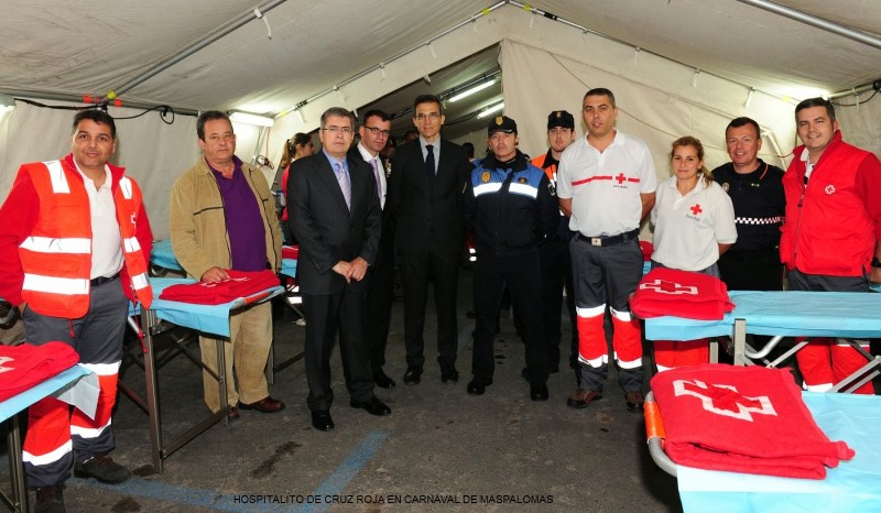 Cruz Roja instalar� un hospitalito en la explanada del antiguo instituto Los Salesianos de Teror