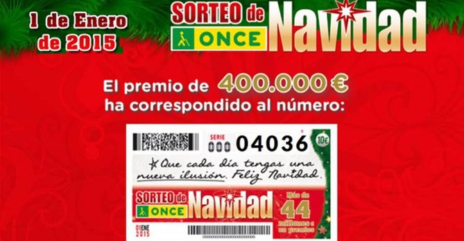 El Sorteo Extraordinario de la Once reparte en Santa Luc�a 200.000 euros
