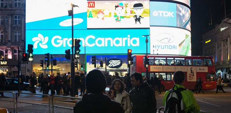 Gran impacto de la acci�n promocional de Gran Canaria en Londres