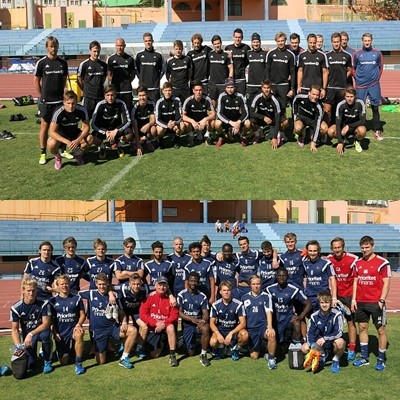 Equipos de la 1� divisi�n de Noruega y Suecia entrenan en Vecindario