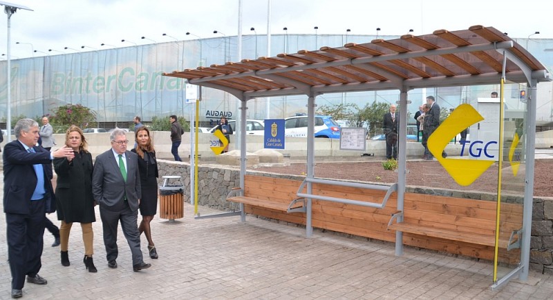 El Cabildo presenta las  22 paradas de Guagua que unen la capital con Maspalomas