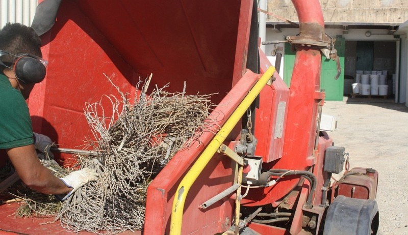 Ag�imes gestiona parte de sus residuos vegetales