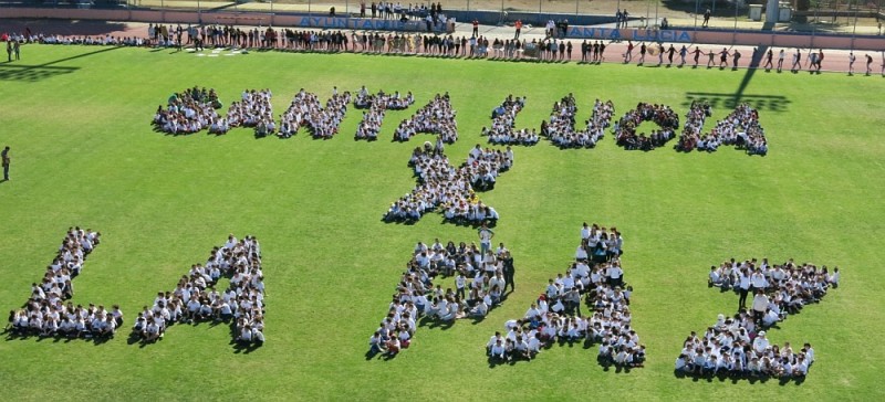 Estudiantes de Santa Luc�a se movilizan para reclamar la paz 