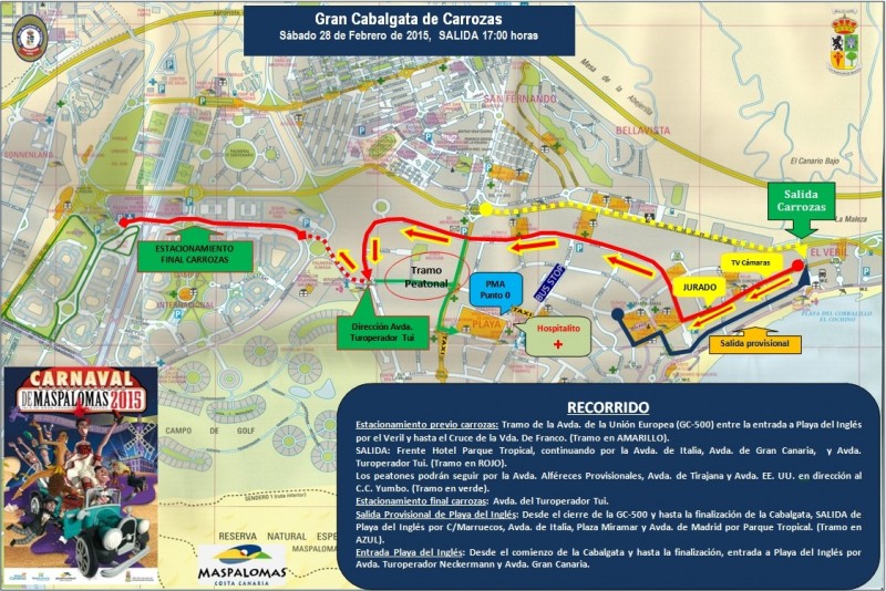 Maspalomas completa el aforo de carrozas 