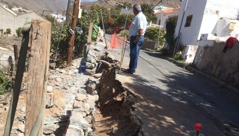 Mog�n finaliza los muros de contenci�n del El Cercado 