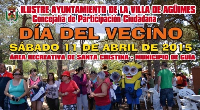 Ag�imes celebra el 11 de Abril el �D�a del Vecino y Vecina 2015�