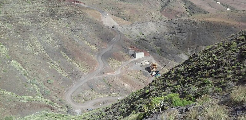 El ritmo de las obras de la carretera La Aldea-Agaete pone en duda la inversi�n de 17.2 millones 