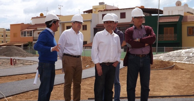 Avanzan las obras del parque multifuncional de San Fernando