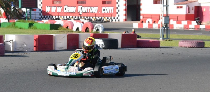 Sim�n Medina impone su ley en el Karting de Tarajalillo
