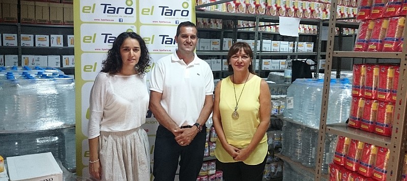 El Programa de alimentos de Santa Luc�a recibe 2.500 kilos de la estaci�n BP El Taro