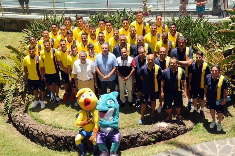 Marco Aurelio P�rez recibe a la UD Las Palmas en San Agust�n