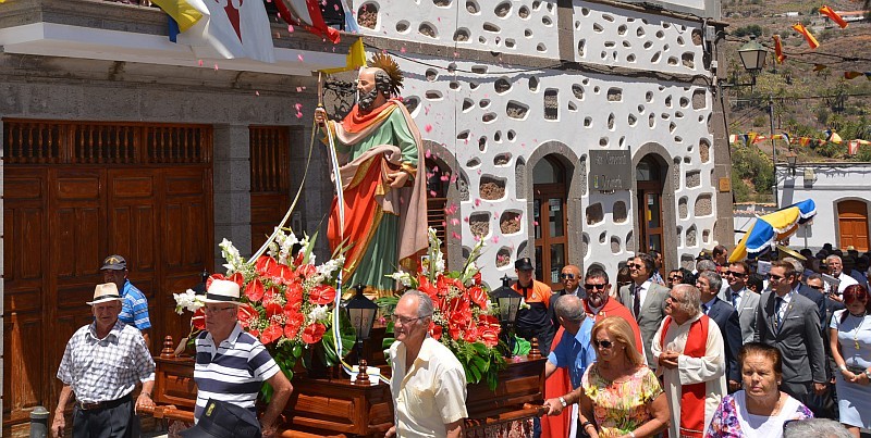 Tirajana celebra la festividad de su  patrono San Bartolom�    