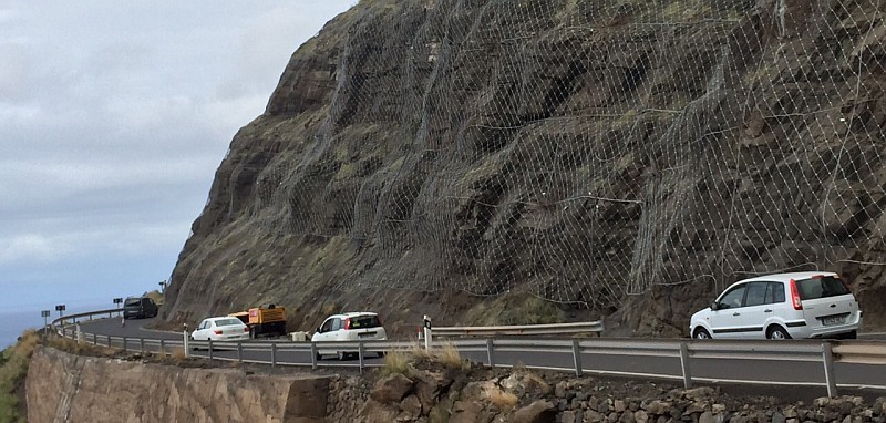 El Foro exige soluciones a los desprendimientos del macizo de Faneque de la carretera de La Aldea