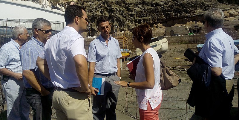 Puertos Canarios colaborar� con el Ayuntamiento para la mejora de Puerto de Mog�n