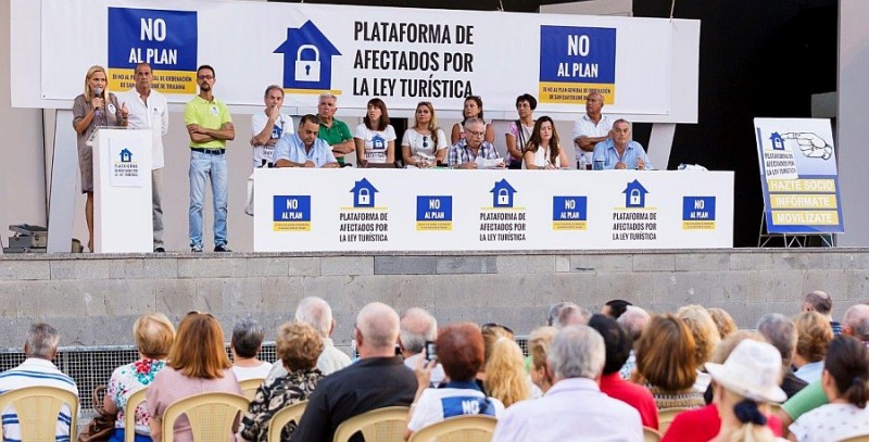La Plataforma de Afectados por la Ley Tur�stica advierte de las consecuencias de los planes de modernizaci�n