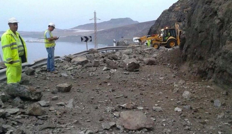 La Aldea tendr� que sufrir los desprendimientos hasta que est� operativo el t�nel de Faneque 