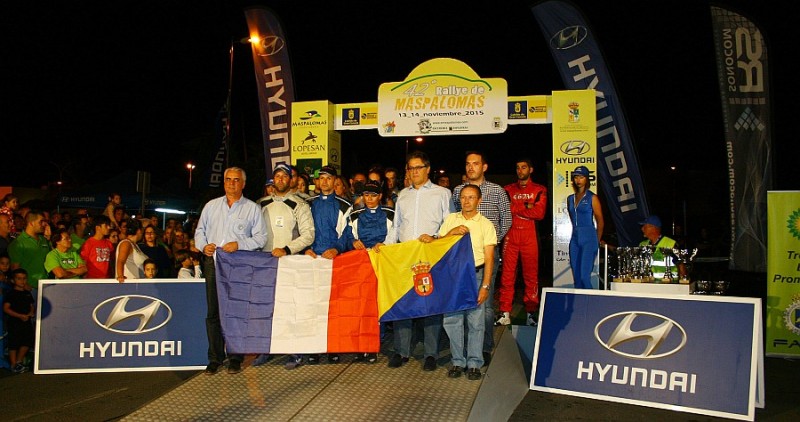 Vicente Bola�os-Magnolia Herrera, vencedores del 42� Rallye de Maspalomas