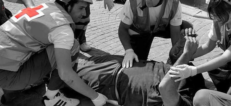 Equipos de Emergencias de Cruz Roja se re�nen en Santa Mar�a de Gu�a. 