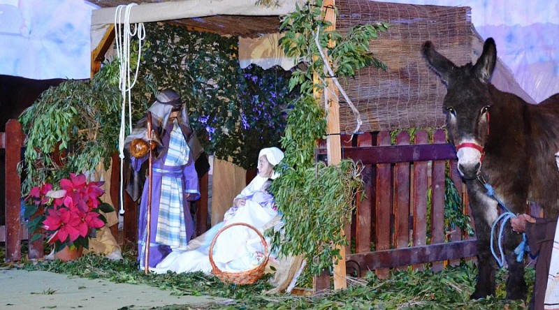 Ag�imes representa el Bel�n Viviente Espinales 2015