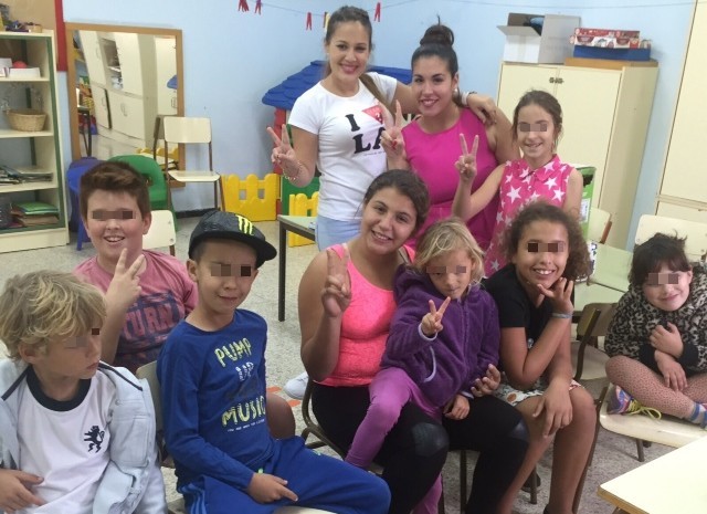 Ni�os de El Matorral y Pedrazo despiden la campa�a Trampol�n 2 