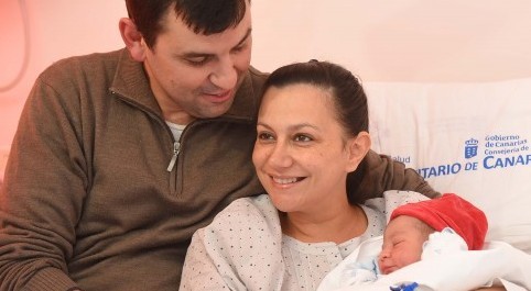 Tenerife registra el primer nacimiento de 2016 en los hospitales p�blicos de Canarias 
