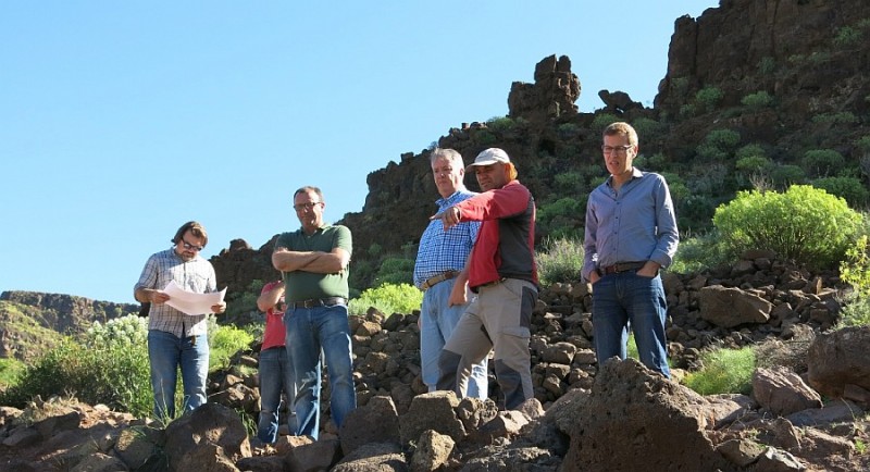 El Cabildo conoce el potencial arqueol�gico y tur�stico de La fortaleza de Ansite 